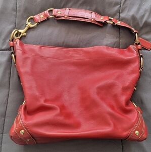 Large Coach Cowhide Leathet Bag